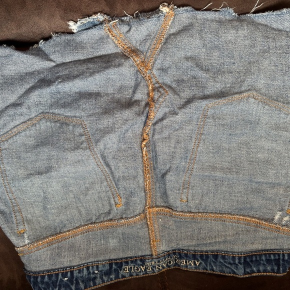 American Eagle Outfitters Distressed Denim Mini Skirt - Blue - Picture 6 of 11